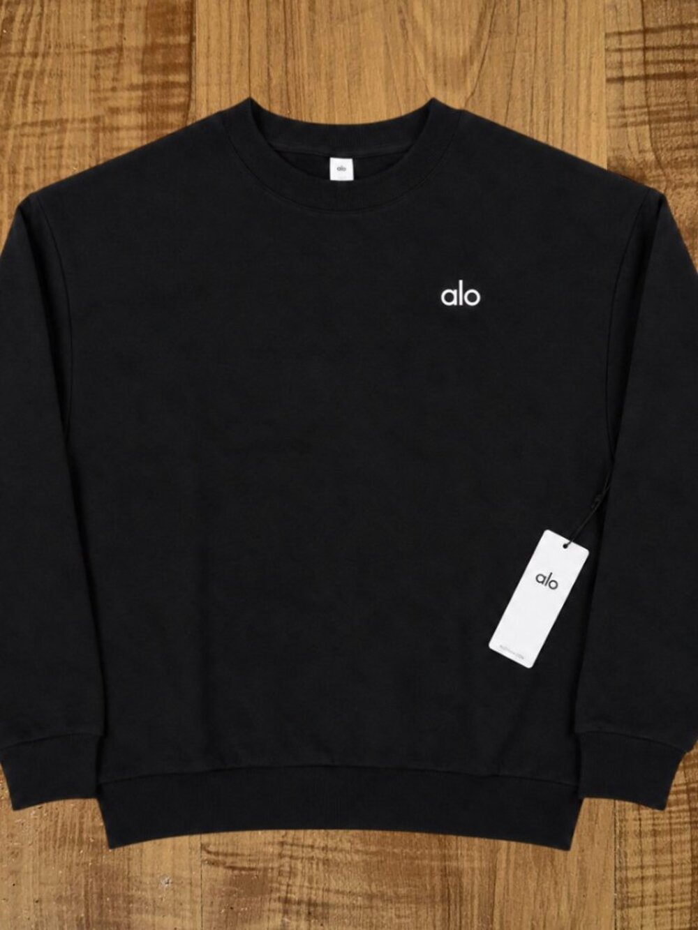 Black Alo Crew Neck Pullover